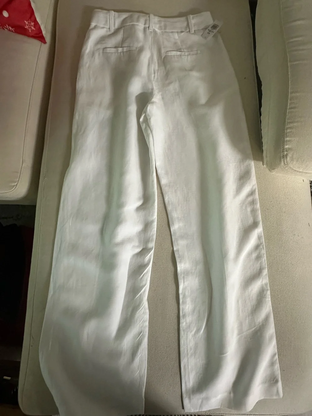 Aritzia Wide-Leg Linen-Blend Pants in White - Picture 5 of 7